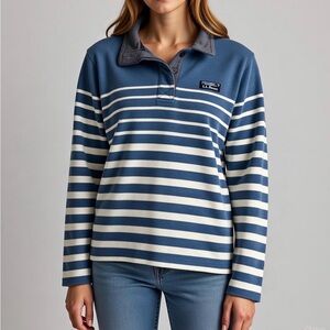 Women’s Vintage LL Bean Soft Cotton Rugby Shirt - Size Medium